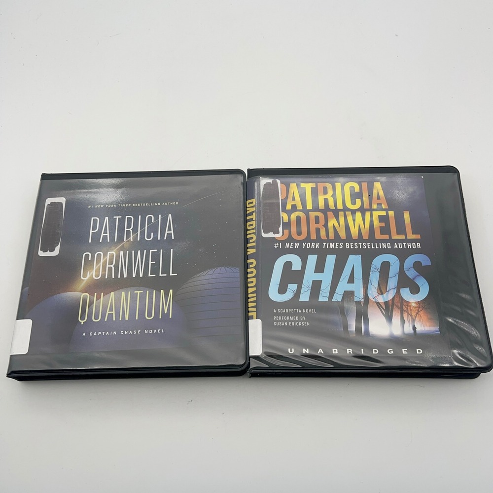 Patricia Cornwell Audiobook CD Lot‎ Quantum & Chaos Unabridged Scarpetta